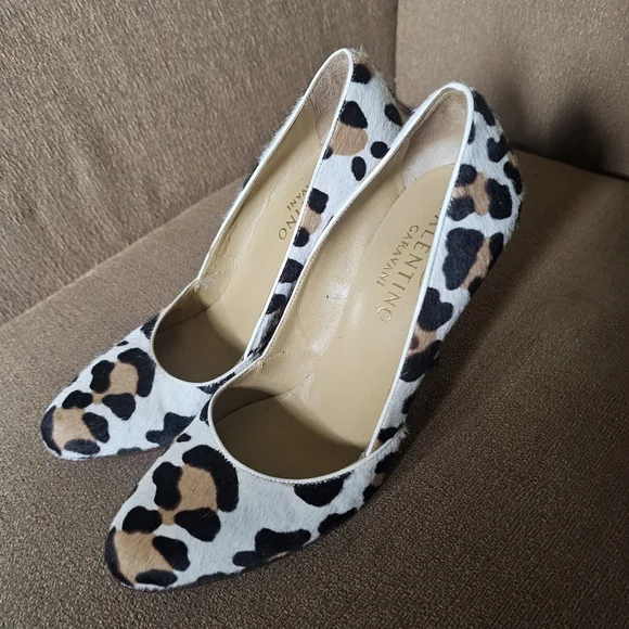 Valentino Garavani Leopard Print Heels Size 38